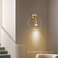 Goldring -Dekoration Scheinwerfer Wandlampe
